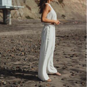 Normal Brand High-Rise Kalo Wide Leg Striped Pant 100% Cotton NWT